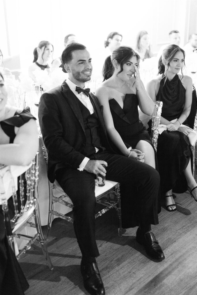 Guests seated at the reception
