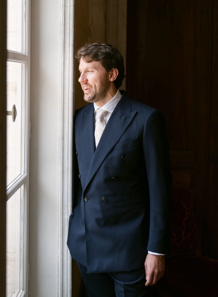 Portrait of Groom at Chateau de Varennes